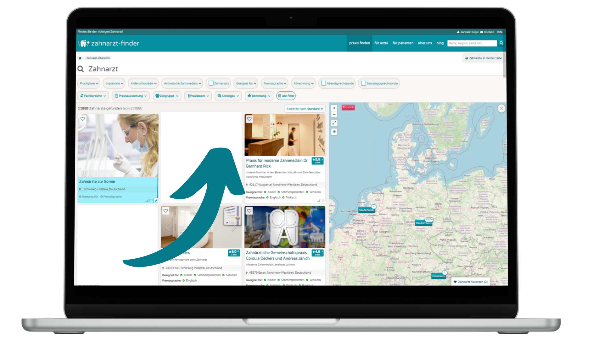 Vorreihung in Suchergebnissen