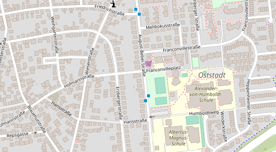 Zahnarzt auf Satellitenbild