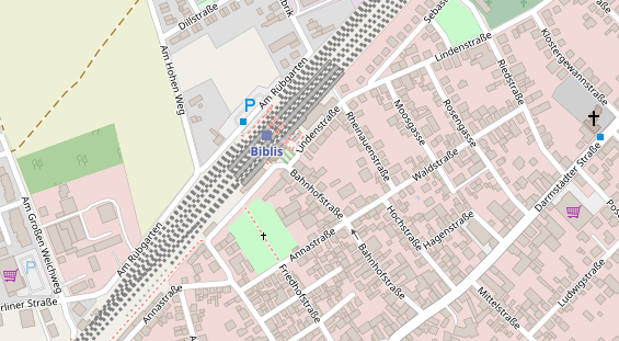 Zahnarzt auf Satellitenbild