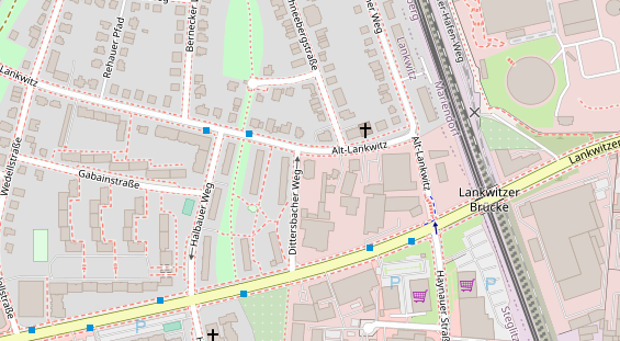 Zahnarzt auf Satellitenbild