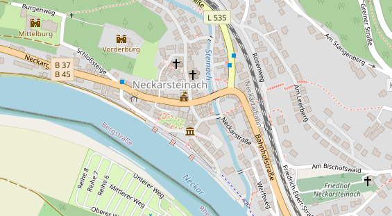 Zahnarzt auf Satellitenbild