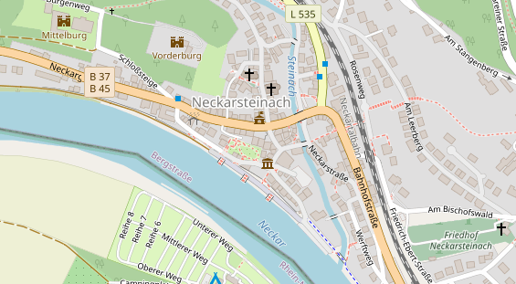 Zahnarzt auf Karte