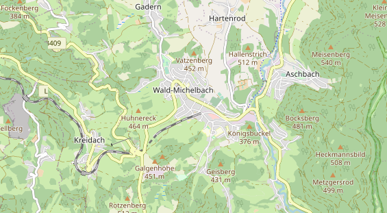 Zahnarzt auf Karte