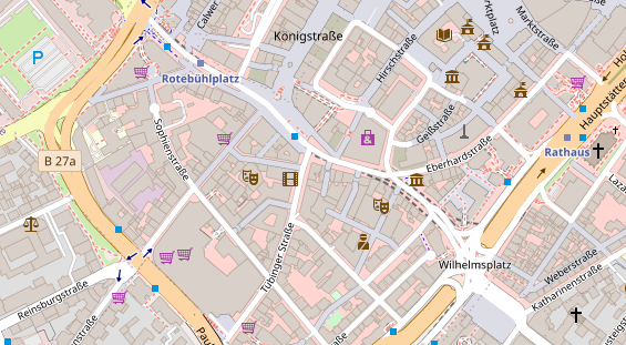 Zahnarzt auf Satellitenbild