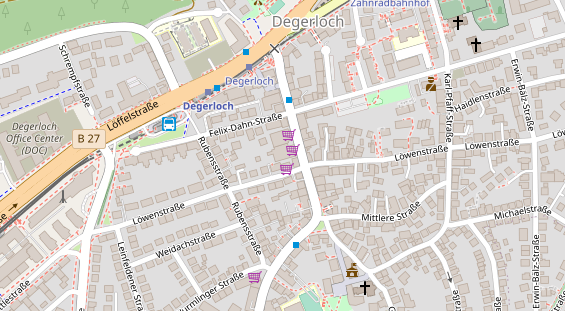 Zahnarzt auf Satellitenbild