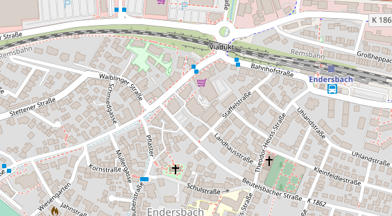 Zahnarzt auf Satellitenbild