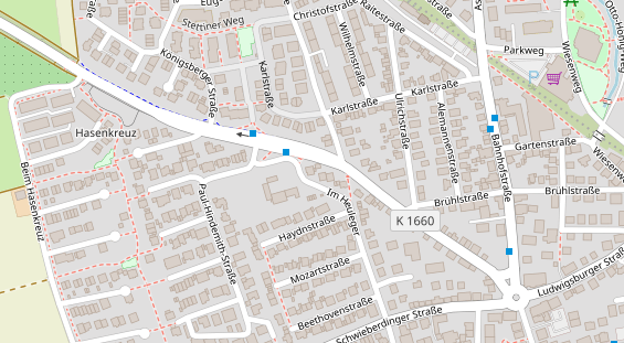 Zahnarzt auf Satellitenbild