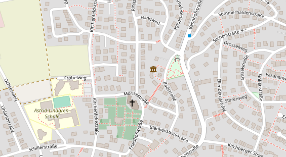 Zahnarzt auf Satellitenbild