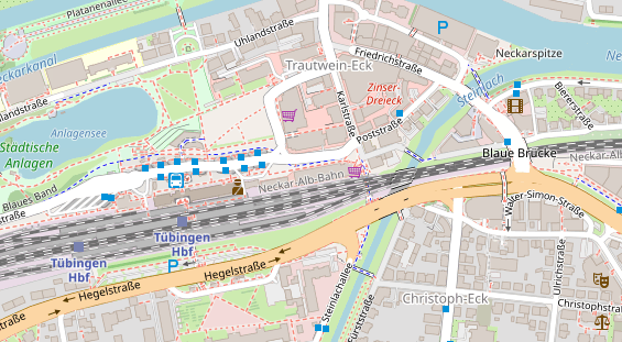 Zahnarzt auf Satellitenbild
