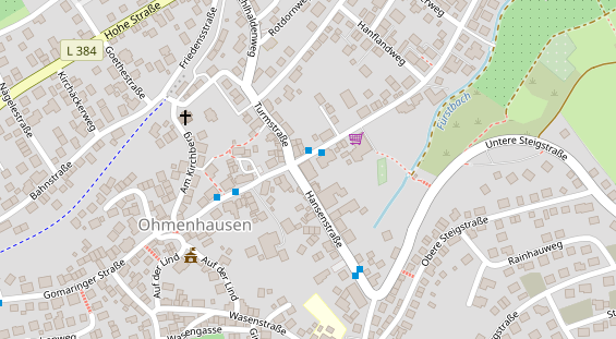 Zahnarzt auf Satellitenbild