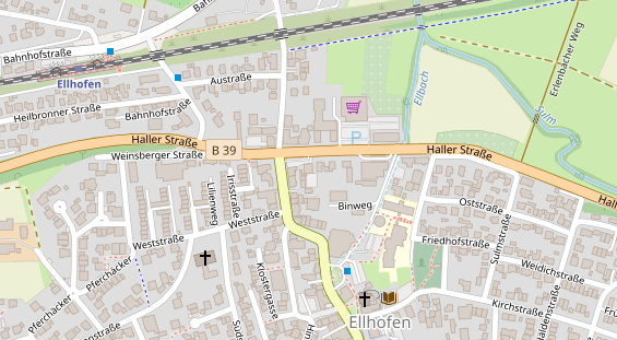 Zahnarzt auf Satellitenbild