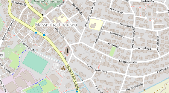 Zahnarzt auf Satellitenbild