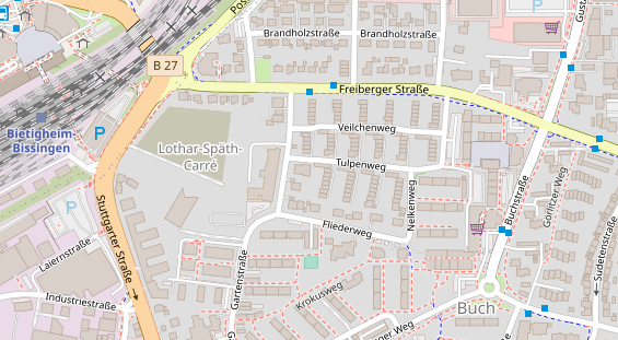 Zahnarzt auf Satellitenbild