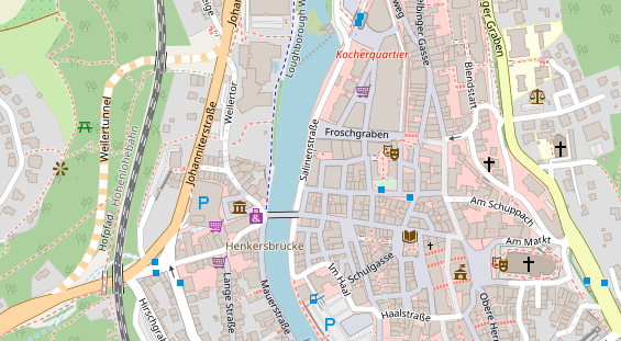 Zahnarzt auf Satellitenbild