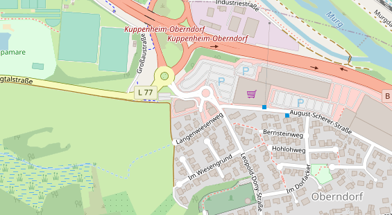 Zahnarzt auf Satellitenbild