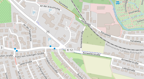 Zahnarzt auf Satellitenbild
