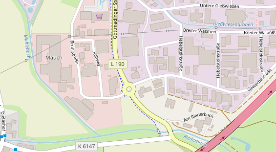 Zahnarzt auf Satellitenbild