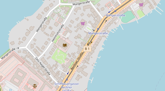 Zahnarzt auf Satellitenbild