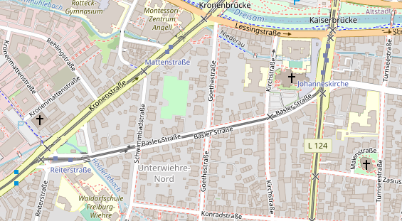 Zahnarzt auf Satellitenbild