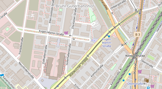 Zahnarzt auf Satellitenbild