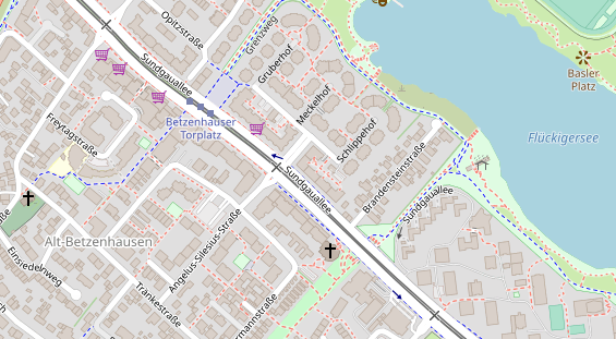 Zahnarzt auf Satellitenbild