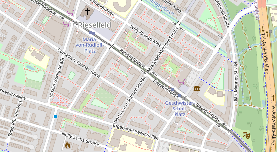 Zahnarzt auf Satellitenbild