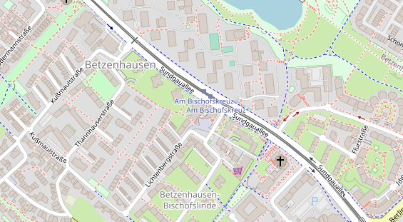 Zahnarzt auf Satellitenbild