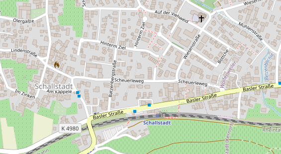 Zahnarzt auf Satellitenbild