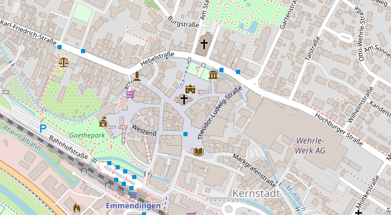 Zahnarzt auf Satellitenbild