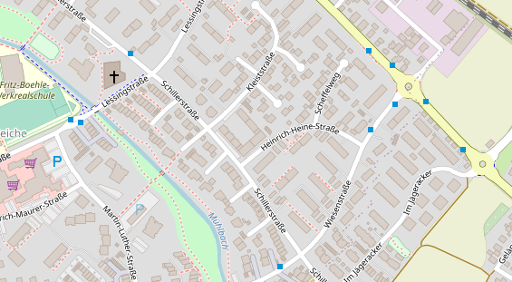 Zahnarzt auf Satellitenbild