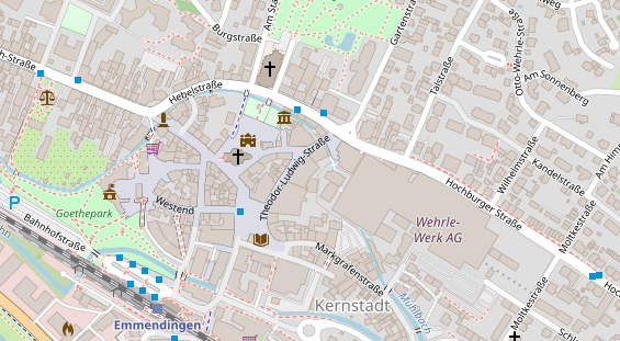 Zahnarzt auf Satellitenbild