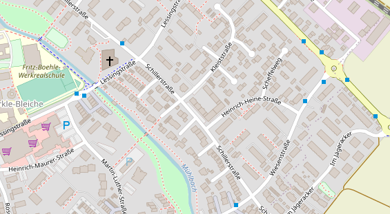 Zahnarzt auf Satellitenbild