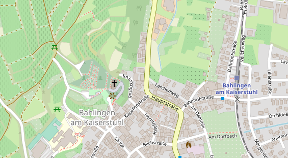 Zahnarzt auf Satellitenbild