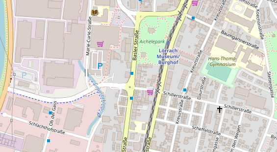 Zahnarzt auf Satellitenbild