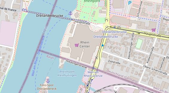 Zahnarzt auf Satellitenbild