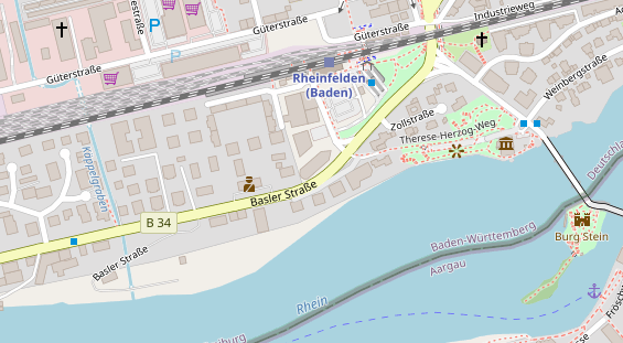 Zahnarzt auf Satellitenbild