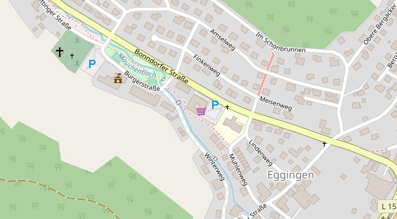 Zahnarzt auf Satellitenbild