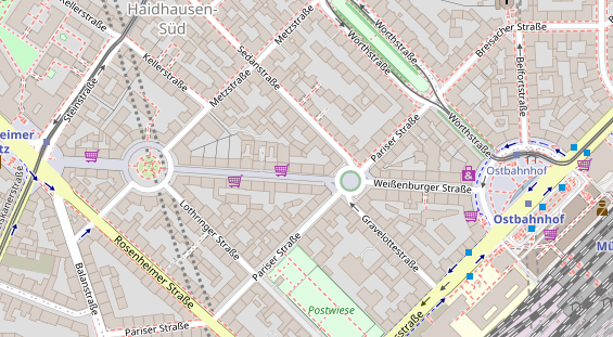 Zahnarzt auf Satellitenbild