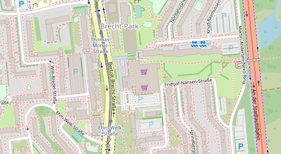 Zahnarzt auf Satellitenbild