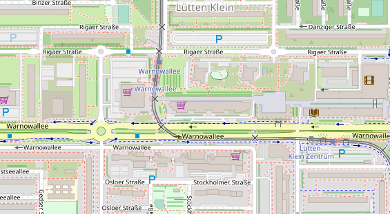 Zahnarzt auf Satellitenbild