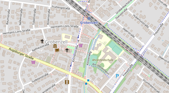 Zahnarzt auf Satellitenbild