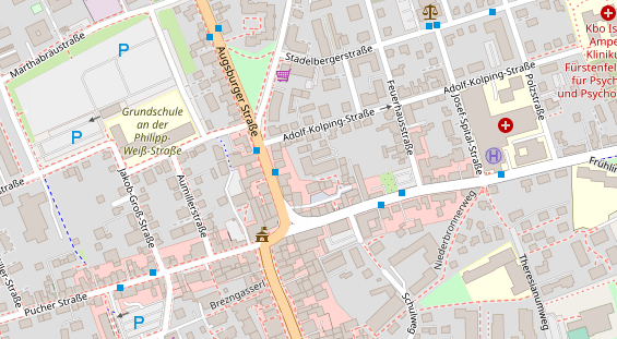 Zahnarzt auf Satellitenbild