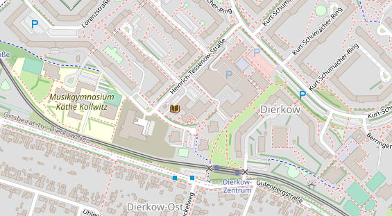 Zahnarzt auf Satellitenbild