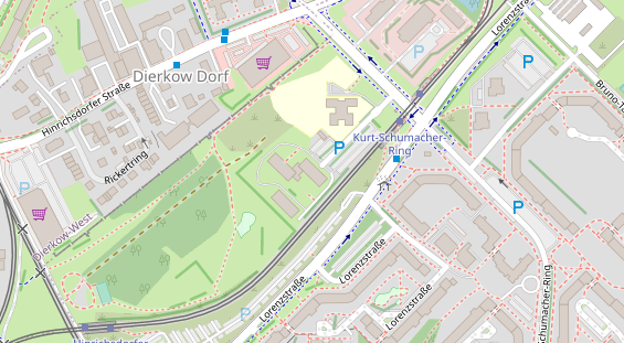 Zahnarzt auf Satellitenbild