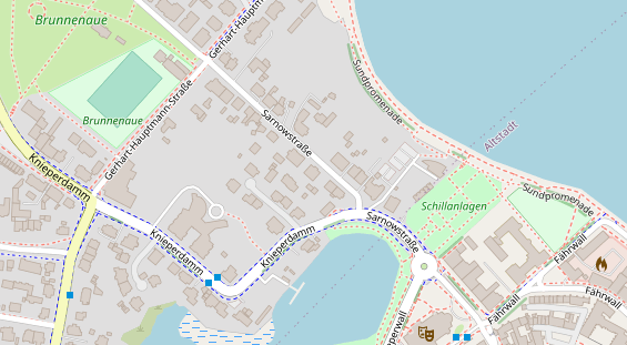 Zahnarzt auf Satellitenbild