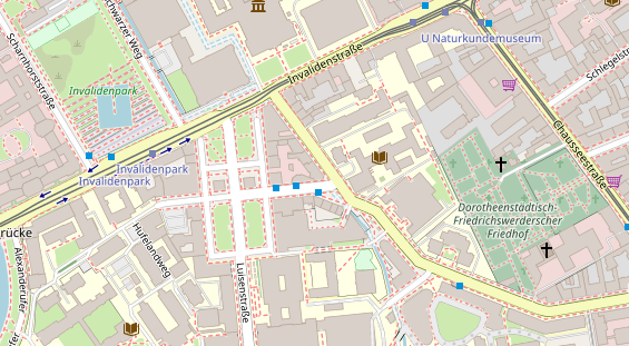 Zahnarzt auf Satellitenbild