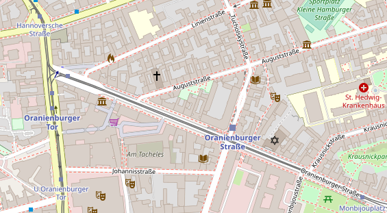 Zahnarzt auf Satellitenbild