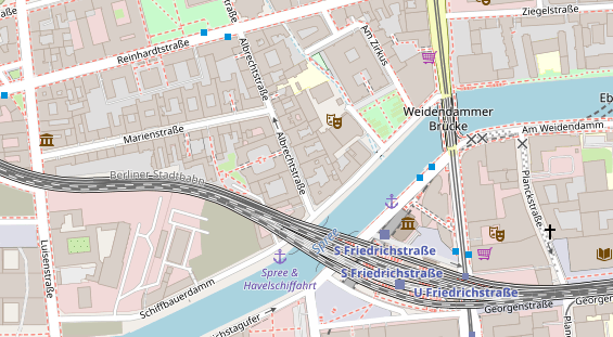 Zahnarzt auf Satellitenbild