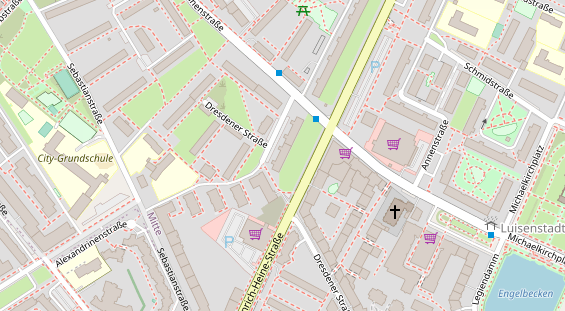 Zahnarzt auf Satellitenbild