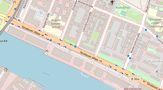 Zahnarzt auf Satellitenbild